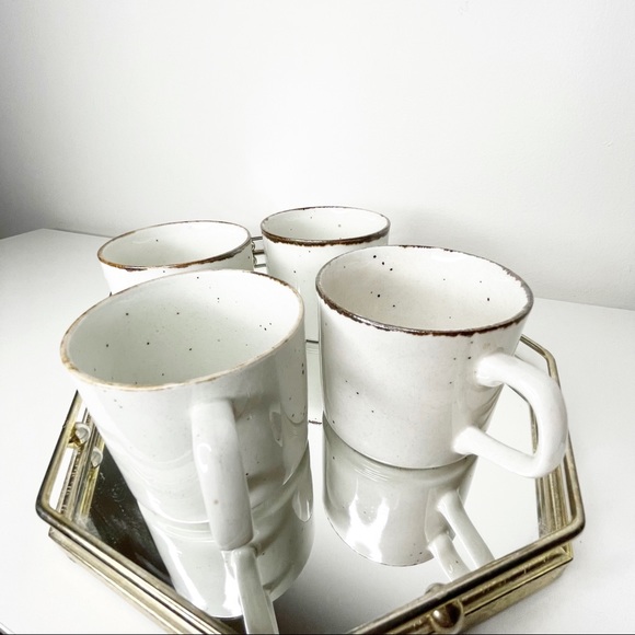 Set of 4 Brown Speckle Mini Mugs - Picture 9 of 16